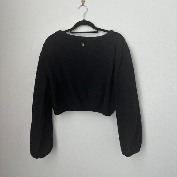 Buffbunny Cloud Long Sleeve Crop Onyx Black Size Medium - Picture 6 of 6